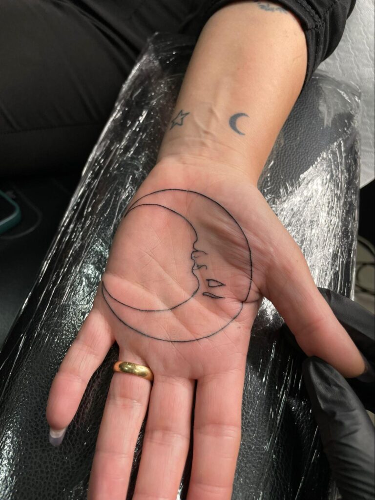 luna palmo mano